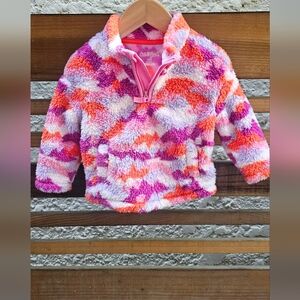 Cat & Jack Pink and Orange Fleece Hoodie